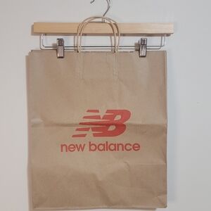 New Balance Tan Bag with Red Logo